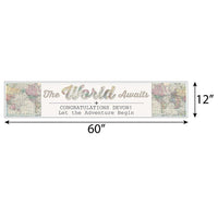 World Awaits - Personalized Graduation Banner