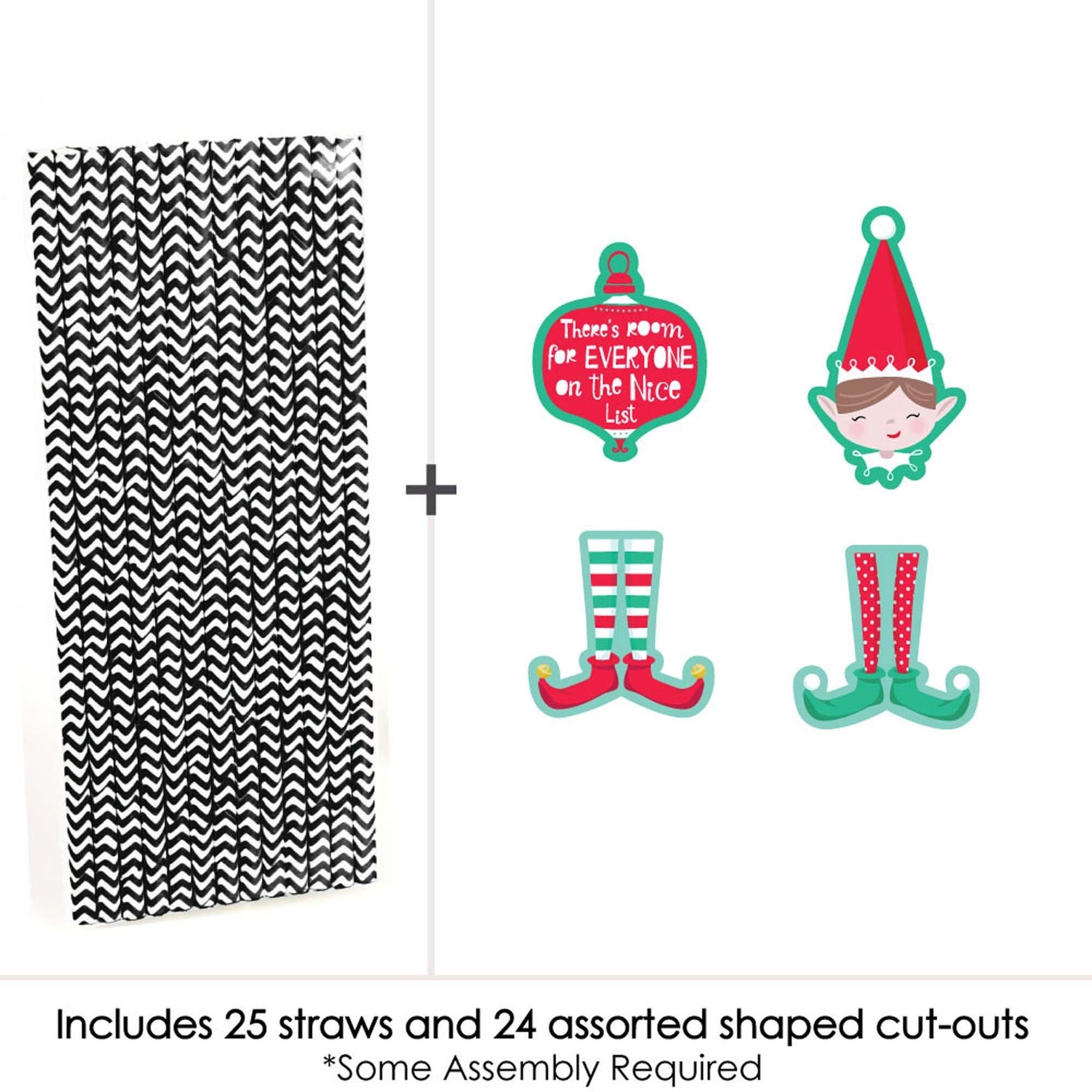 Christmas Straws (25 pack) - Red & Green Holiday Straws, Vintage Party  Supplies, Santa Red & Elf Green Straws, December Christmas Straws