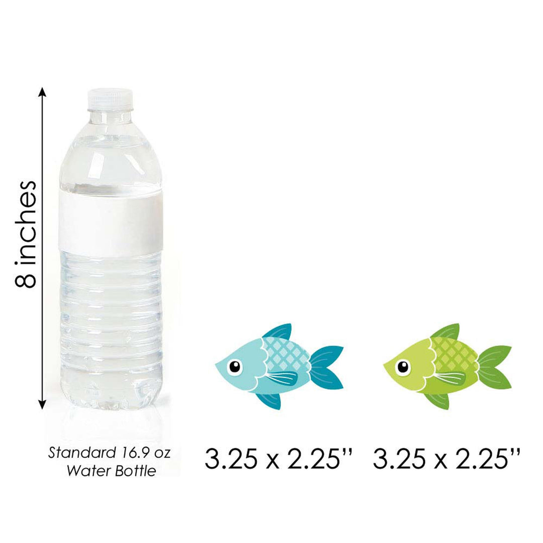 Let's Go Fishing - DIY Shaped Fish Themed Party or Birthday Party Cut-Outs - 24 ct