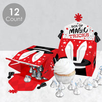 Ta-Da, Magic Show - Treat Box Party Favors - Magical Birthday Party Goodie Gable Boxes - Set of 12