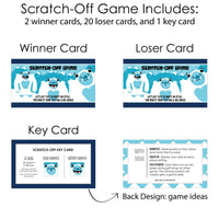 Yeti to Party - Abominable Snowman Party or Birthday Party Game Scratch Off Dare Cards - 22 Count