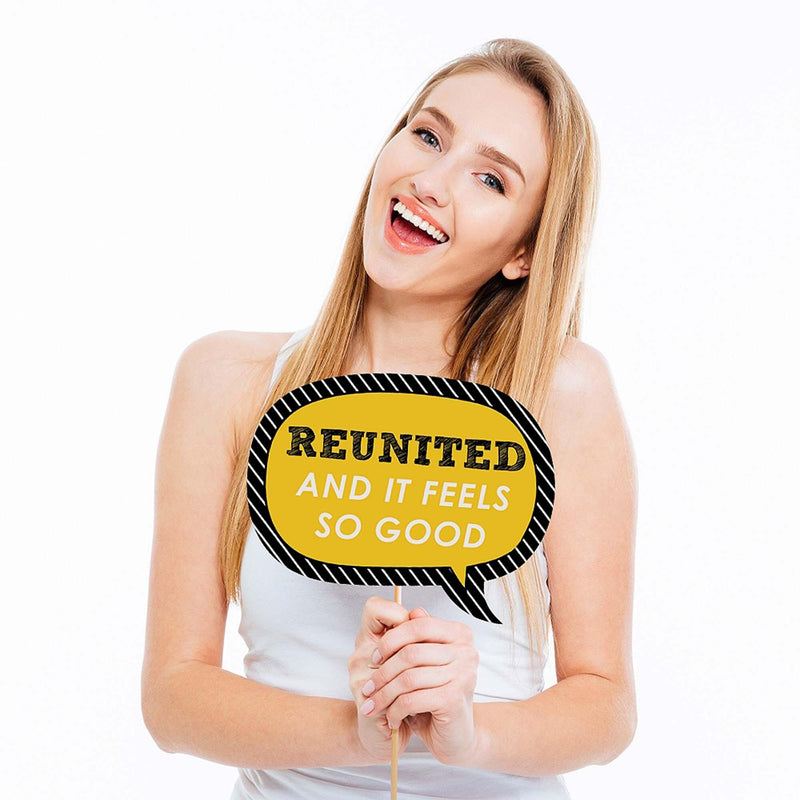 Funny Class Reunion - 10 Piece Photo Booth Props Kit