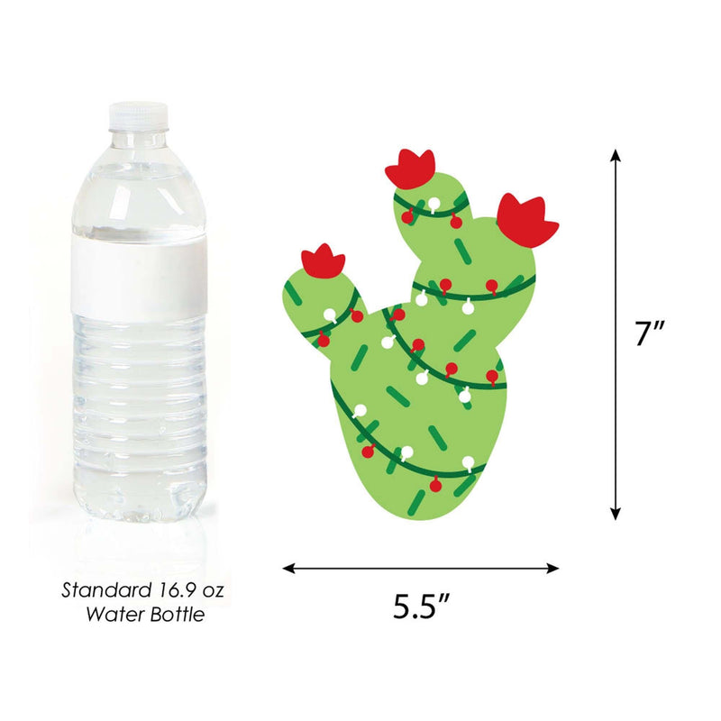 Merry Cactus - Decorations DIY Christmas Cactus Party Essentials - Set of 20