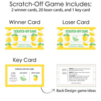 So Fresh - Lemon - Citrus Lemonade Party Game Scratch Off Cards - 22 Count