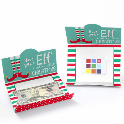 Elf Squad - Kids Elf Christmas and Birthday Party Money And Gift Card Holders - Set of 8