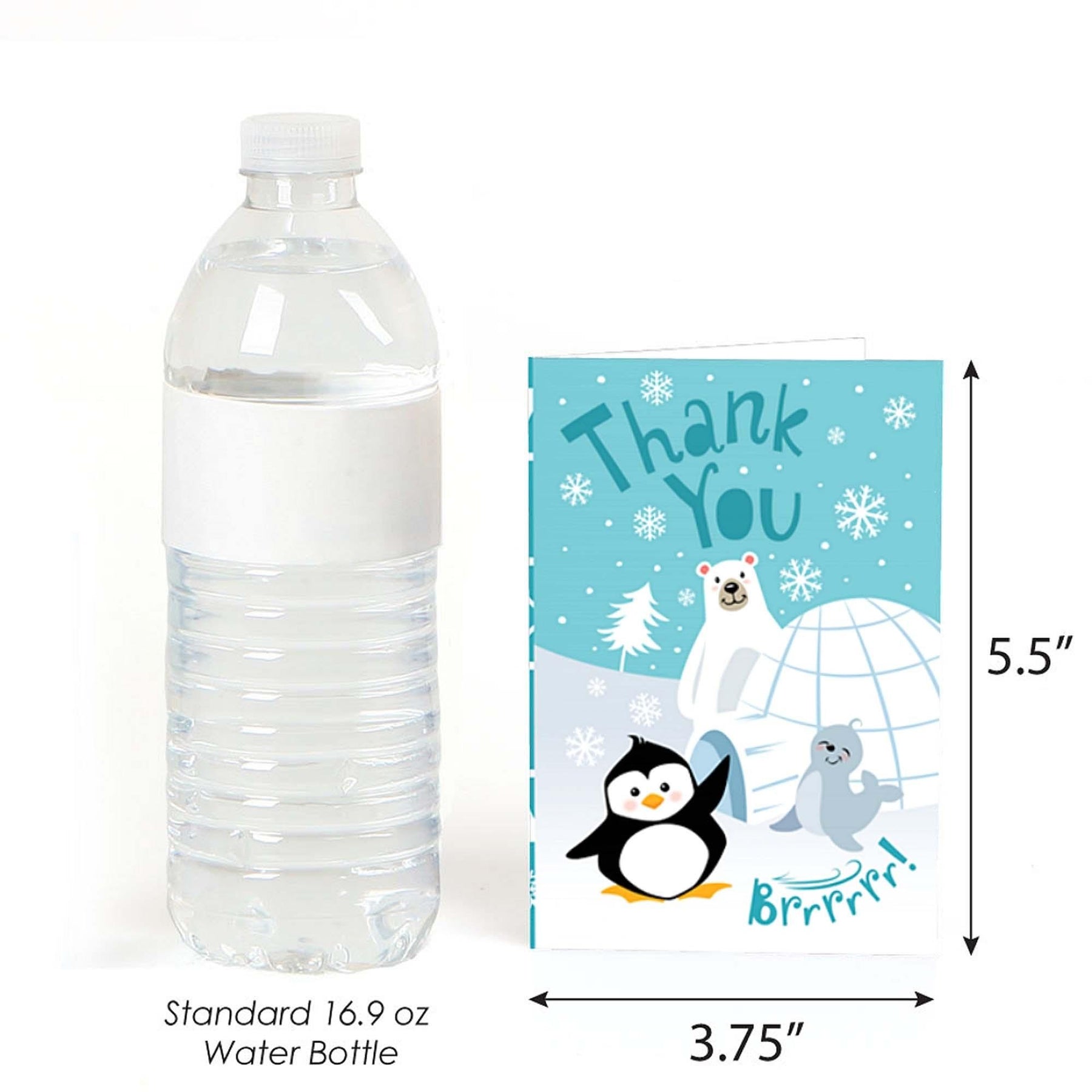 Arctic Polar Animals - Winter - Baby Shower or Birthday Party Thank You Cards - 8 ct | BigDotOfHappiness.com – Big Dot of Happiness LLC arctic-polar-animals-winter-baby-shower-or-birthday-party-thank-you-cards-8-ct-bigdotofhappiness-com-big-dot-of-happiness-llc