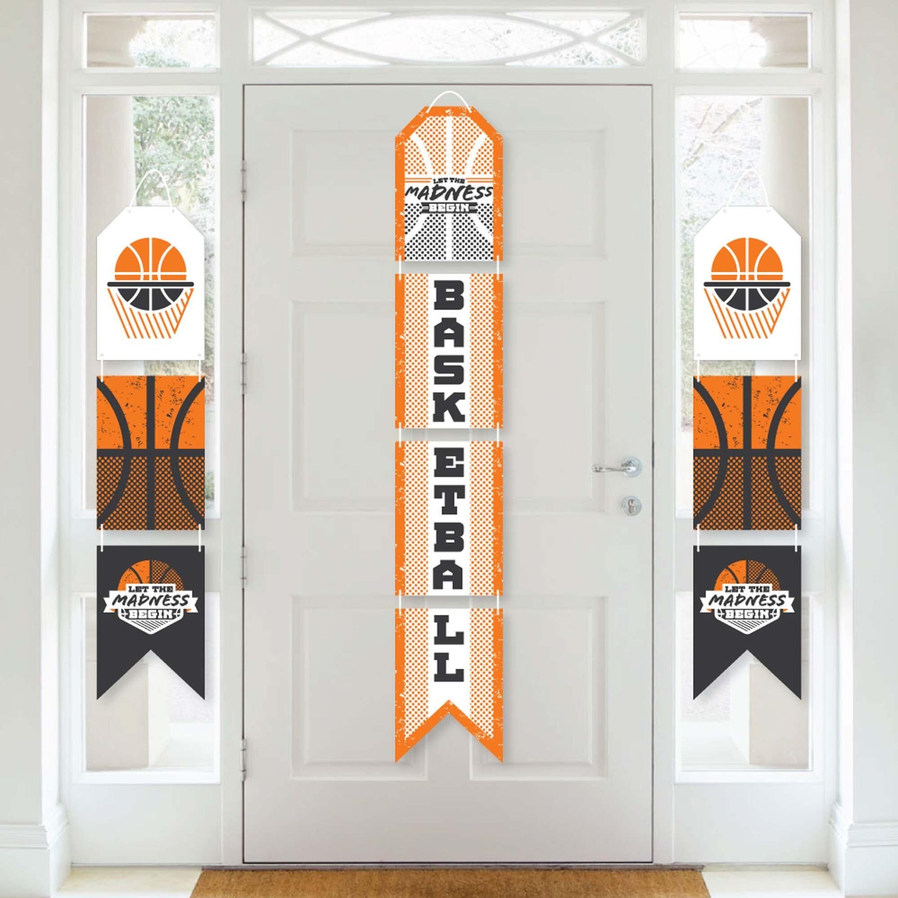 basketball-let-the-madness-begin-hanging-vertical-paper-door-banners-college-basketball-party-wall-decoration-kit-indoor-door-decor-bigdotofhappiness-com-big-dot-of-happiness-llc for Free Printable Happy Birthday Banner Basketball Basketball - Let the Madness Begin - Hanging Vertical Paper Door Banners - College Basketball Party Wall Decoration Kit - Indoor Door Decor | BigDotofHappiness.com – Big Dot of Happiness LLC for Free Printable Happy Birthday Banner Basketball
