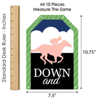 Kentucky Horse Derby - Hanging Vertical Paper Door Banners - Horse Race Party Wall Decoration Kit - Indoor Door Decor